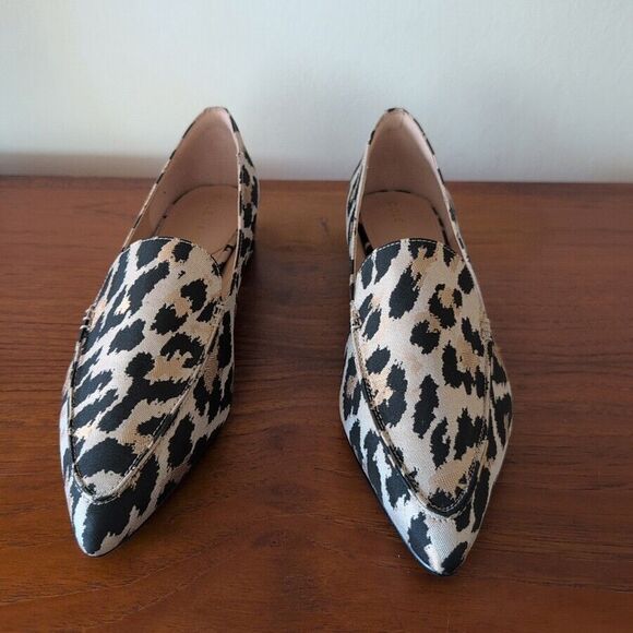 Cole Haan Vivian Leopard Print Loafer Pointed Toe Low Heel Womens 8B - Picture 2 of 6